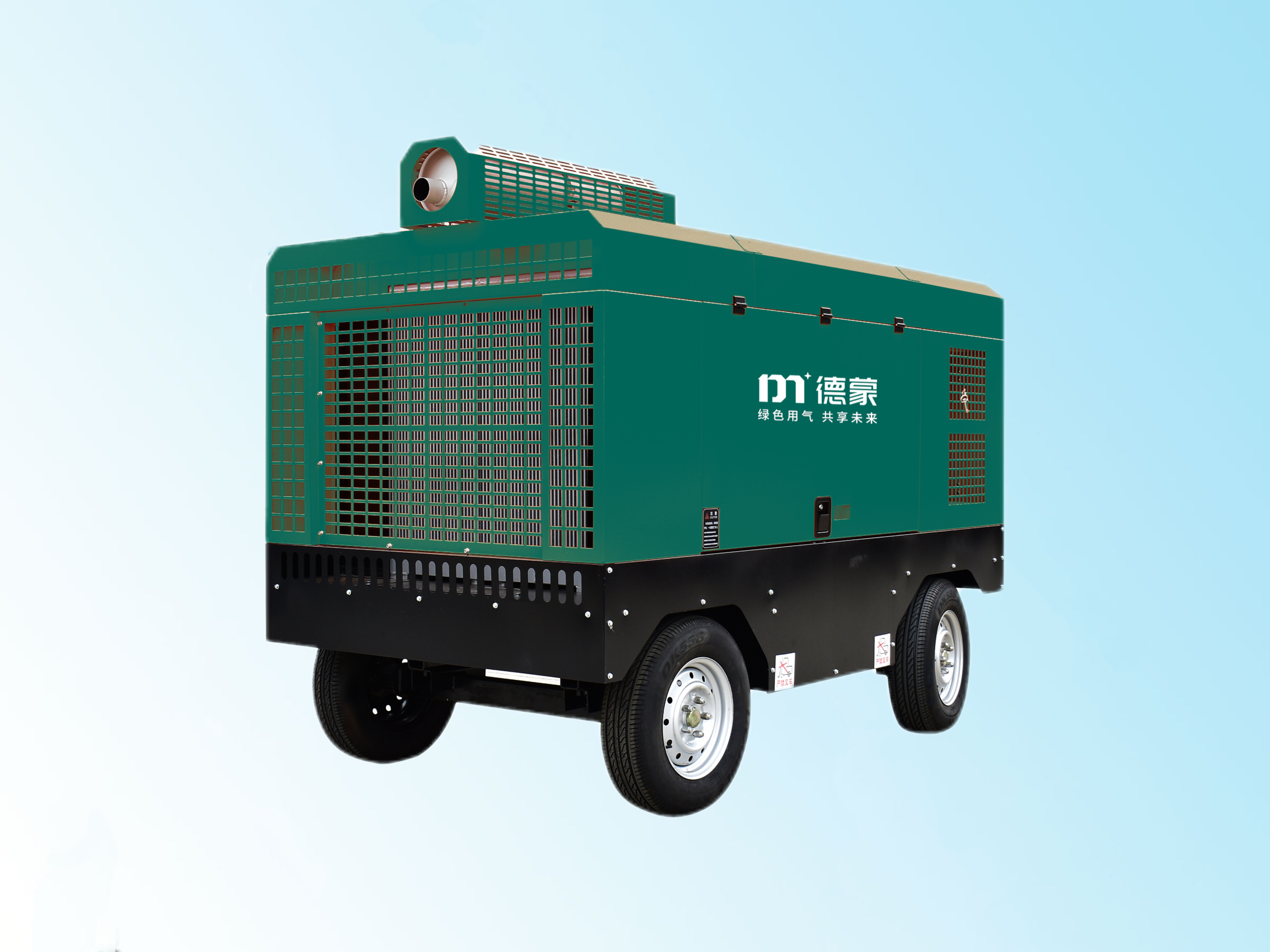 柴动二级压缩移动螺杆式空气压缩机产品图